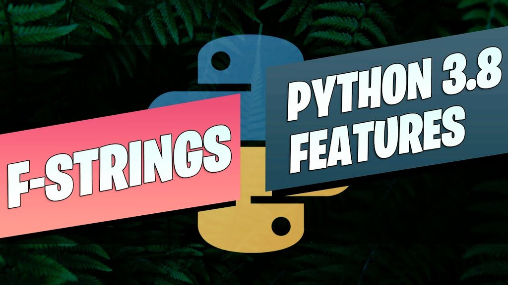 BePythoholic's tweet image. F-Strings in Python 3.8 #Python #fstrings #Python3 
youtu.be/_yqtVGMsEto