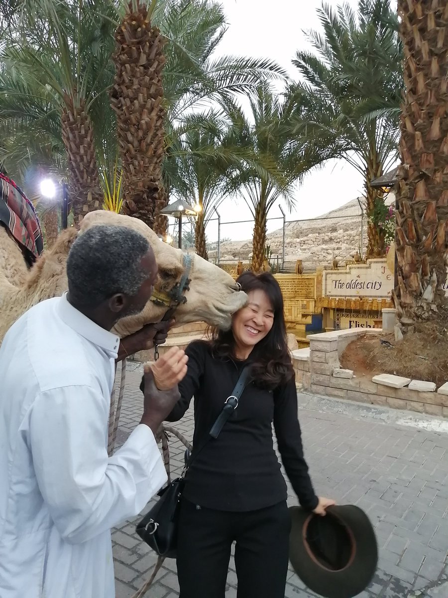 ElijahTours's tweet photo. https://t.co/9osAfSEWDY #Jericho tour from #telaviv,big kiss from the camel to our lovely gust,welcome. #Jordan river,baptism sight,#mountoftemptation Elisha spring,ancient walls,#SaturdayMorning #christmas #SaturdayMorning #israel #Palestinian https://t.co/KaVIZ1vJgQ