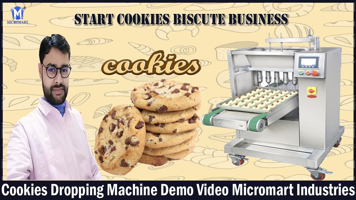 Micromartindust's tweet photo. Cookies Dropping Machine Watch this video &amp; Subscribe My Youtube Channel 
We Deal In All Kinds Of Bakery Equipment All Over India 

Click here 👉 https://t.co/2xwYRoFLdo https://t.co/Z3umJcd9M8