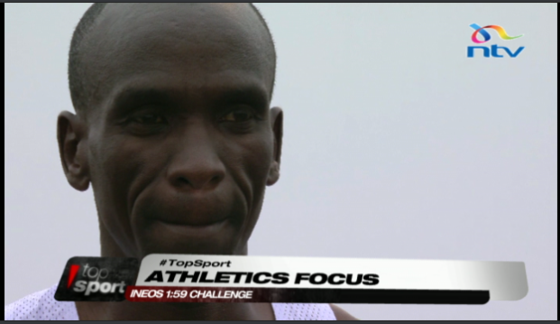 ntvkenya's tweet photo. Happy moments for Kenyans in sports, 2019: 

Eliud Kipchoge breaks #Ineos159Challenge. 

#TopSport @YoshuaMakori @BrianOtwal @IdahWaringa https://t.co/dovWc1r0Bq