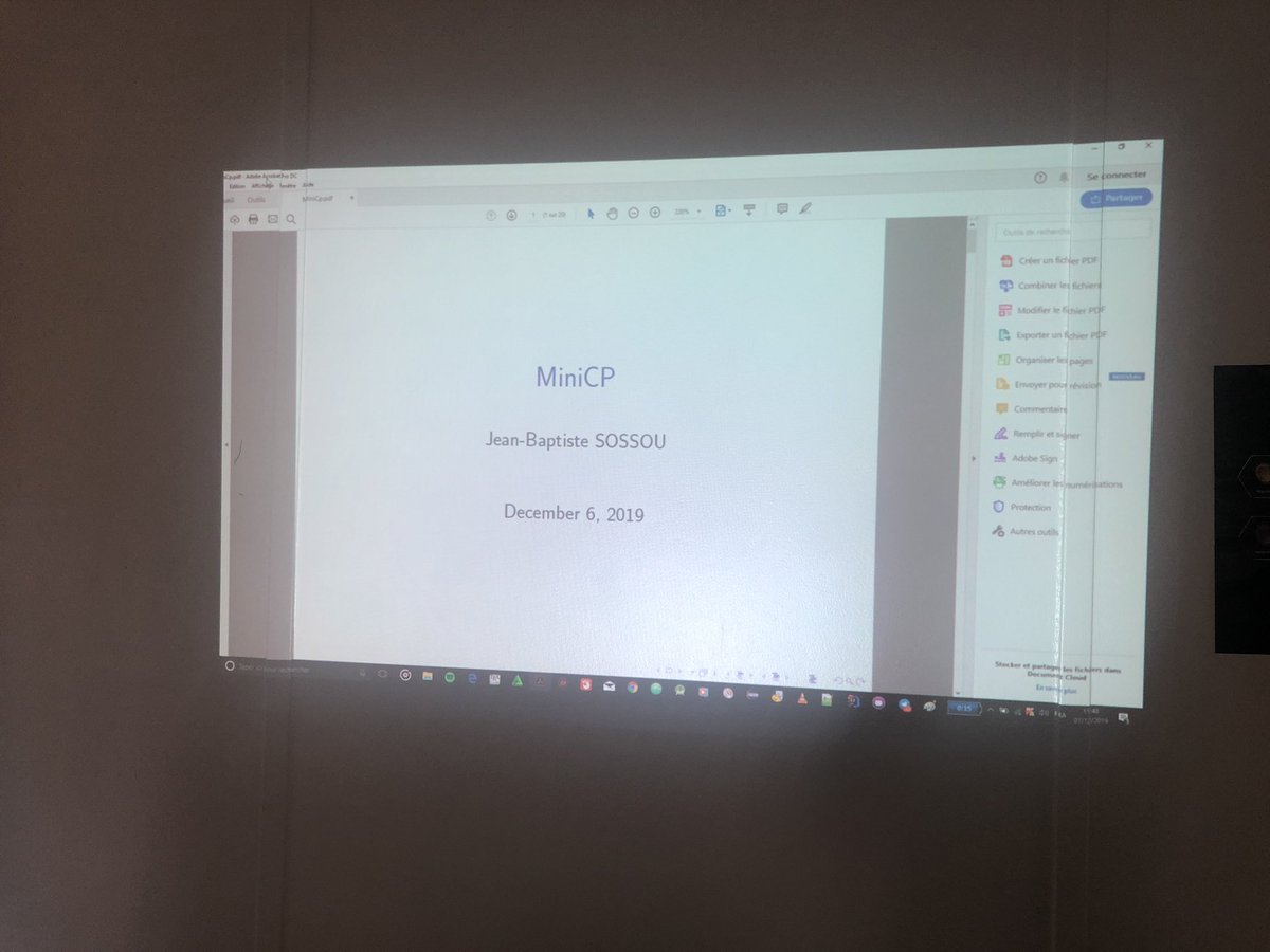 mifyai's tweet photo. Découverte de la programmation par contraintes. @Maureenovich prends le relais pour la phase pratique avec quelques exercices sur mesure. Zoom sur l’art de la modélisation.
#MAIC19
#MIFY
#AAAI
#BeninChapter
#AI
#IA-Benin https://t.co/qTnQIzuEh8