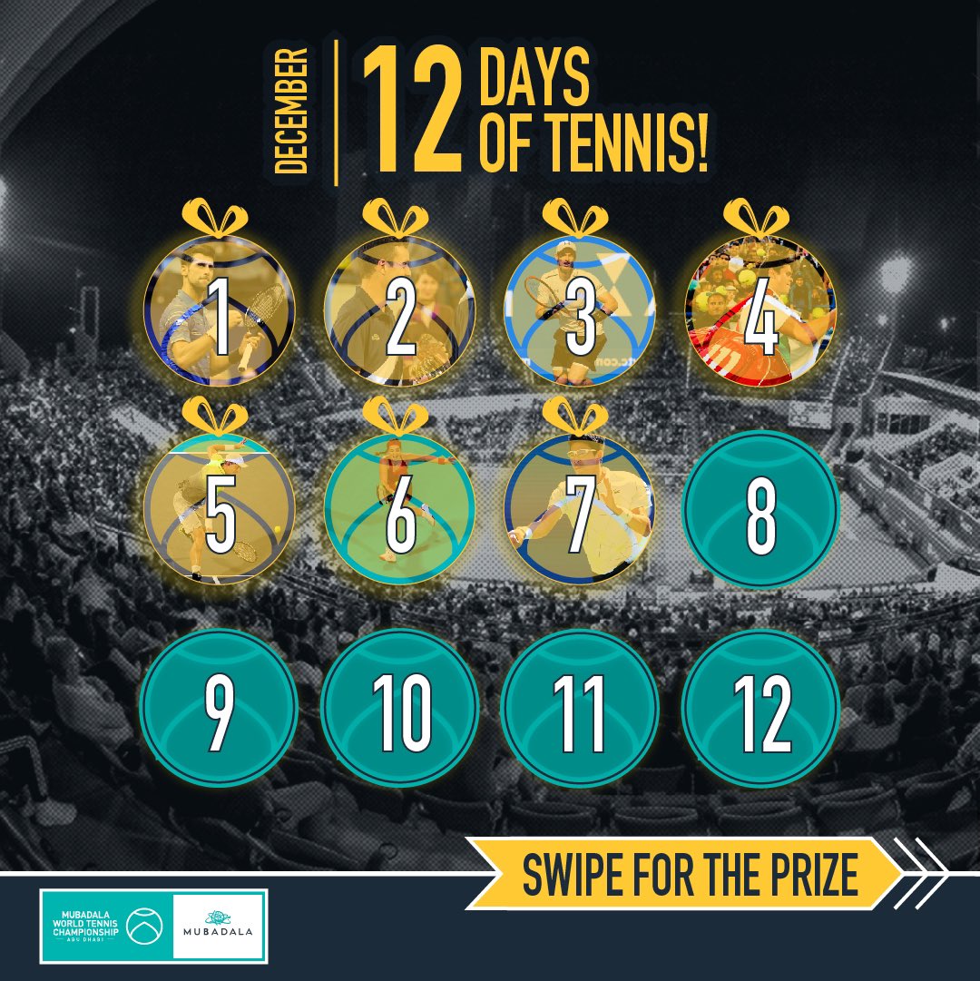 MubadalaWTC's tweet photo. #12DaysOfTennis ๐ฅณ
To WIN today's prize, tickets ๐ https://t.co/SxflmMYaau
PS. Hyeon his way ๐
#MWTC #MakeWayForTheBest https://t.co/jq4ODGflmG