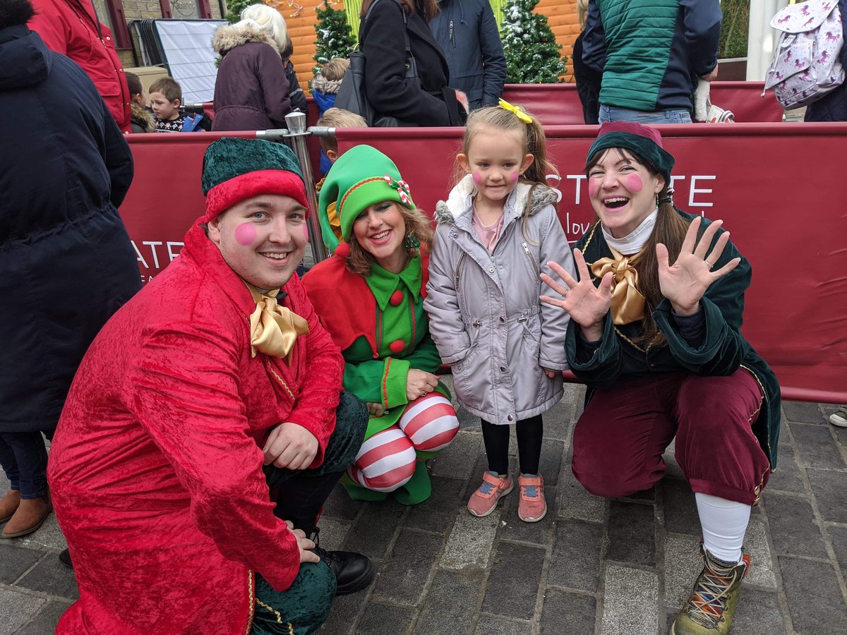 EventsFfts's tweet photo. Our mischievous Christmas Elves are out and about with @DiscoverHx today as part of @SmallBizSatUK https://t.co/Lv29ZSrFol