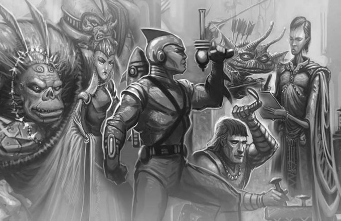 GoPlayLeeds's tweet photo. #GoPlayLeeds @GR_Leeds Meetup 2019-12-08 tomorrow (Sunday at 12:00 pm) Venue: Geek Retreat, Central  Arcade, Leeds (city centre), LS1 6DE. D&amp;D5e for beginners and other variants like the Rocket Age D&amp;D5e Kickstarter. Even some Star Wars too. https://t.co/XHugeog1ZX