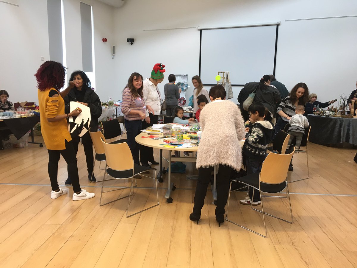 BIDServices's tweet photo. Circus fun, arts and crafts with colouring in and bauble making activities. Still not too late to meet Santa 🎅 #bidcommunity #christmasfair https://t.co/m9buerEcKv