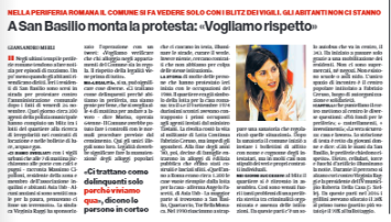 GiansandroMerli's tweet photo. A #SanBasilio monta la protesta: «Vogliamo rispetto»
Su @ilmanifesto di oggi #7novembre
«Ci trattano come delinquenti solo perché abitiamo in periferia»
#roma #periferie https://t.co/7zSwjDEdn0