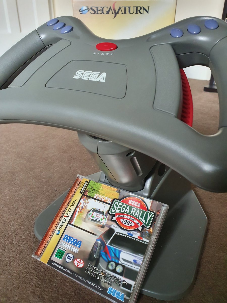 kingmonkey25's tweet photo. #SaturnDay - time to play with my new toy! 😍
#SEGA #SegaSaturn #セガサターン #RacingController #レーシングコントローラー #retrogaming https://t.co/xxAFnT8TAR