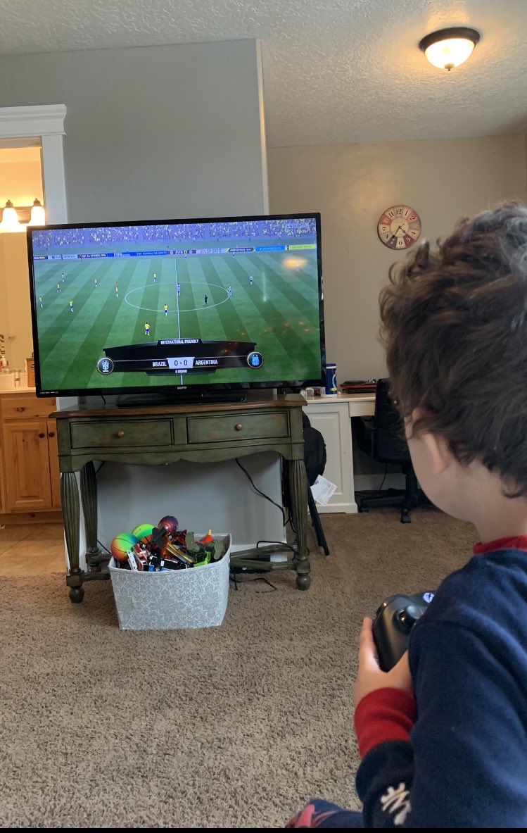 I asked my kid what he wanted to watch on Disney Plus and he said he’d rather play Fifa 🤗