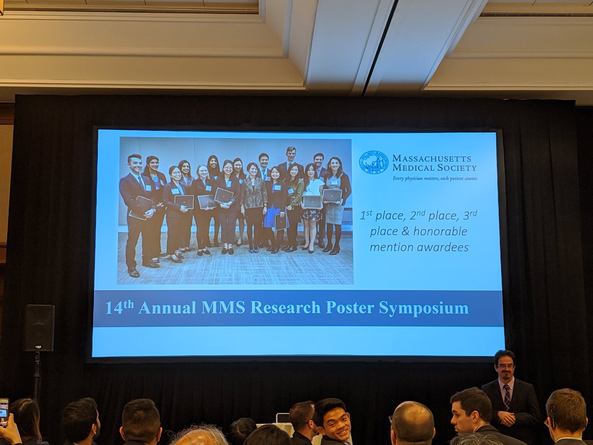 monicajwood's tweet photo. Congratulations to the @MassMedical Annual Research Poster Symposium winners! Thank you MMS RFS &amp; MSS for hosting

@harvardmed @BUmedical @TuftsMedSchool @UMassMedical @EClevelandMD #MedEd #MMSInterim2019 https://t.co/5nsoRDrre7