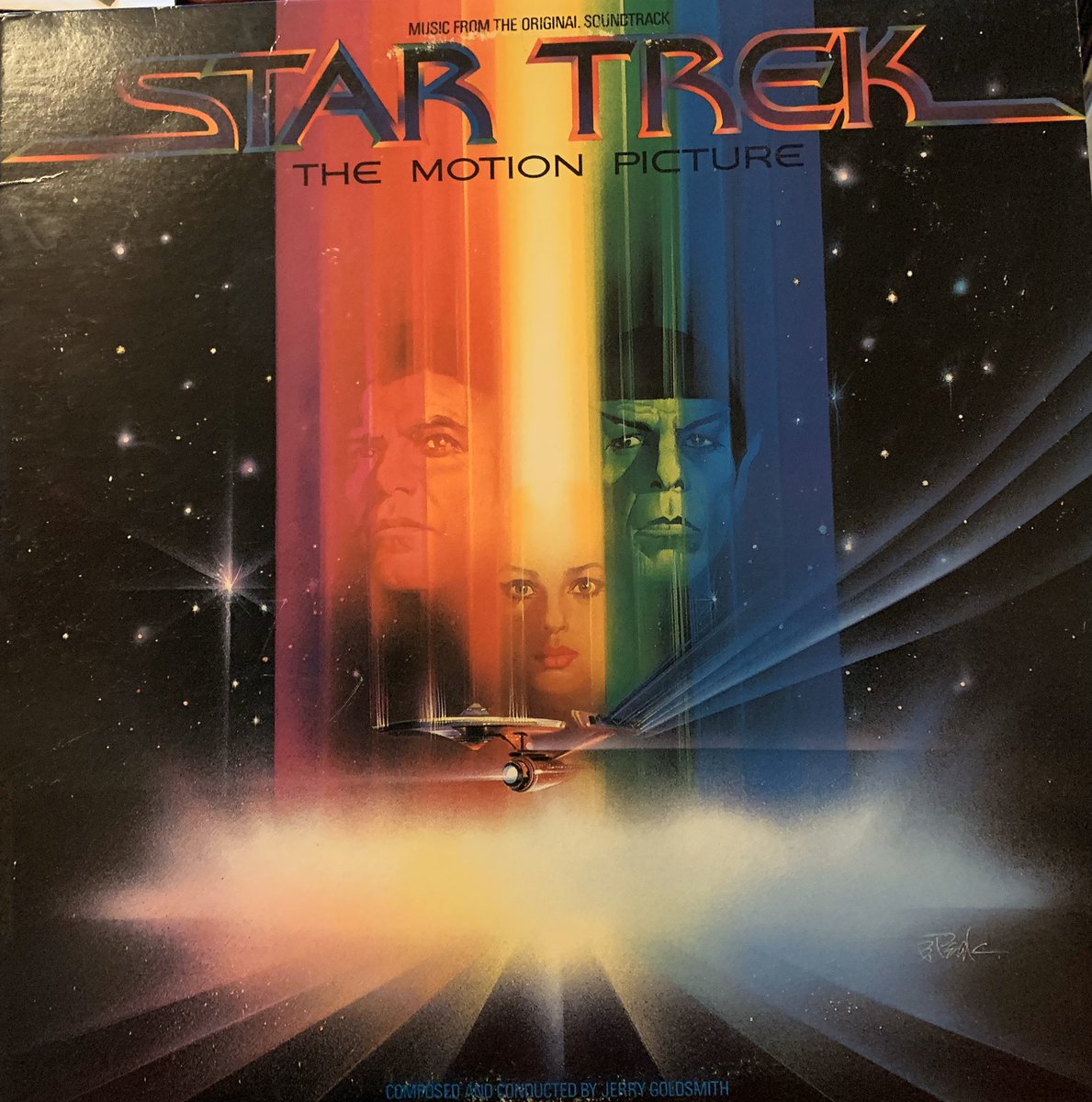 starmike's tweet photo. Star Trek: The Motion Picture score on vinyl. The original pressing came with a photo of the Enterprise. #startrek #startrektmp40 #tmp40 https://t.co/7sqpedWoD2
