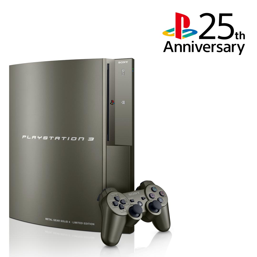 Twitter 上的 PlayStation en 2008, el bundle de Limited Edition Gun Metal Gray PlayStation 3 / Metal Gear Solid 4 ofreció una estética mate discreta a la consola #25YearsOfPlay https://t.co/Rfdq9EfP8q" /