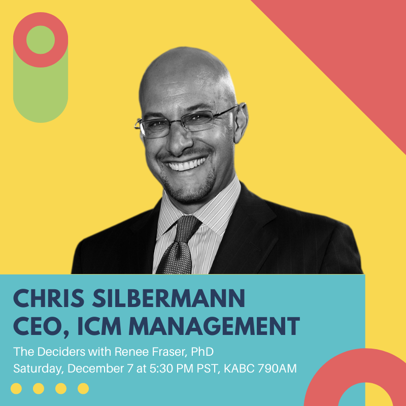 Interviewing Chris Silbermann, CEO of ICM Management about how Shonda Rhimes inspired him to accelerate women into more leadership roles to achieve a 50/50, male/female balance at his company. Tune in at 5:30 pm pst on KABC 790AM or KABC.com #CorporateTips
