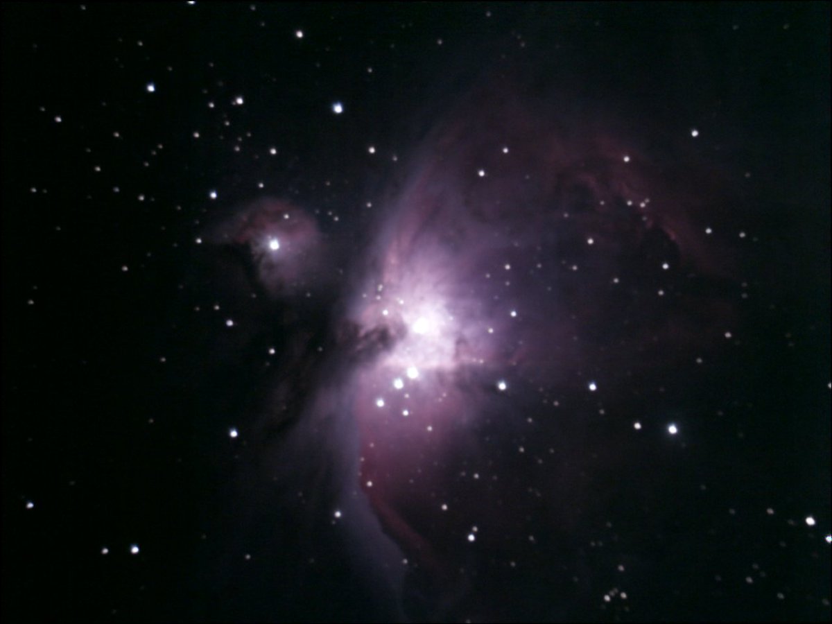 opossome64's tweet image. La 3.2 de #Sharpcap est top , M42 en 5 minutes avec un 130/650 et une petite caméra planétaire #astronomy #EAA #astrophoto
