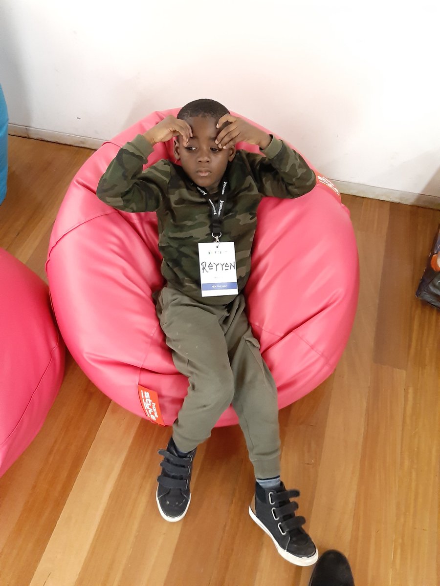 SadeeqAkintola's tweet photo. Rayyan has to be the youngest, yet the most excited attendee @GDGLisbon's #dflx #DevFest19 #VOSTDay today.

Not sure if he knows what it means, but that joy when he was given the special @googlecloud sticker on his badge, was priceless.🥰😍 https://t.co/FaG5fSIhbd