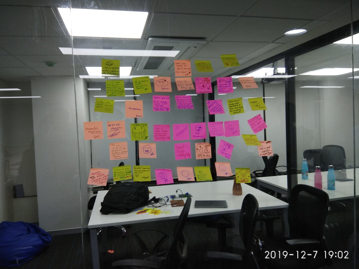 ReshikeshD's tweet photo. And the day ended with wonderful feedbacks
@AkshitAbhay
@ReshikeshD
@shweta
@MLHacks 
#LocalHackDay 
#fdcpune
#mlhpune2019
#Dominos
@github 
@GitHubCommunity 
@githubuniverse https://t.co/73kih9Me5u