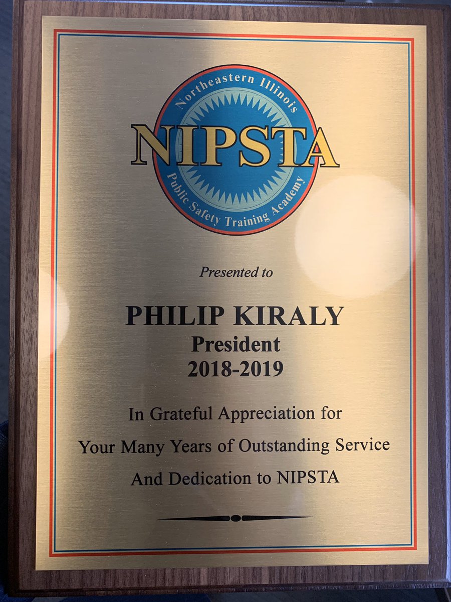 PhilKiraly's tweet photo. This month, my term as Pres of the Bd of Directors for #NIPSTA will come to an end. A challenging, but rewarding two year term. NIPSTA is an amazing example of community partnering to provide excellent, #valuedriven #PublicSafety training. https://t.co/MNWRw8j3az https://t.co/zFPc98v6zQ