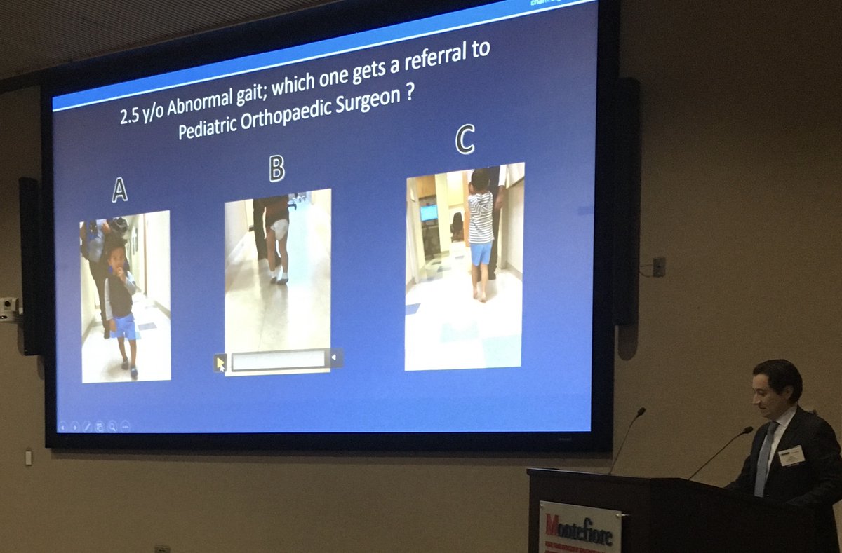 cabanam's tweet photo. Great talk &amp; videos this morning at #CHAM by Dr. Jaime A. Gomez Hernandez, on rotational deformities in children. Great to have this #pediatric #orthopedic CME program here at @MontefiorePeds https://t.co/LYkwpAr7fZ #intoeing #femoralanteversion #tibial #torsion https://t.co/KNBTQQNGEO