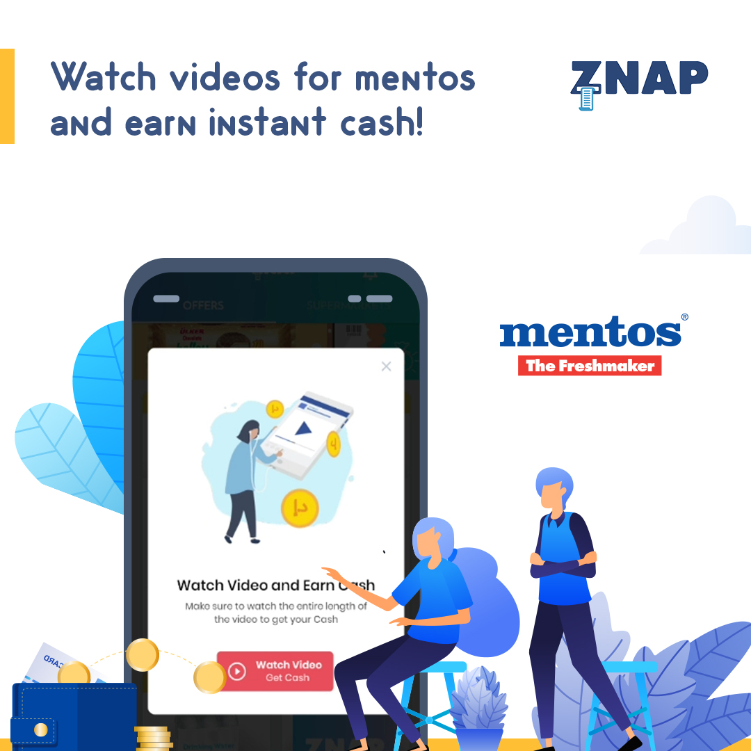 znapcash's tweet image. Earn instant cash of AED 0.20 just by watching a video of Mentos on Znap App.

#NewZnap #UpdateApp #UpdateZnap #WatchVideoNEarn #TakeQuizNEarn #ScanBarcodeNEarn #ScanNEarn #CashBack #CashbackApp #ZnapOffer #ZnapApp #ZnapDubai #ZnapUAE #Dubai #UAE #LETSGETLIVING!