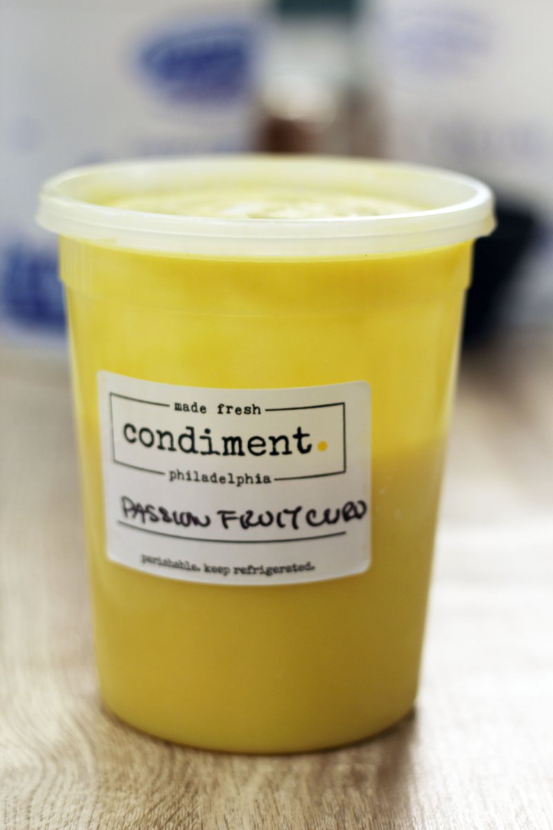 CondimentPHL's tweet photo. We're pretty passionate about our Passion Fruit Curd and think you'll be too! Pair it with our pre-made pie dough for a tasty tart or try it on one of our granola bowls for breakfast. https://t.co/cEZ6Lb9y8t