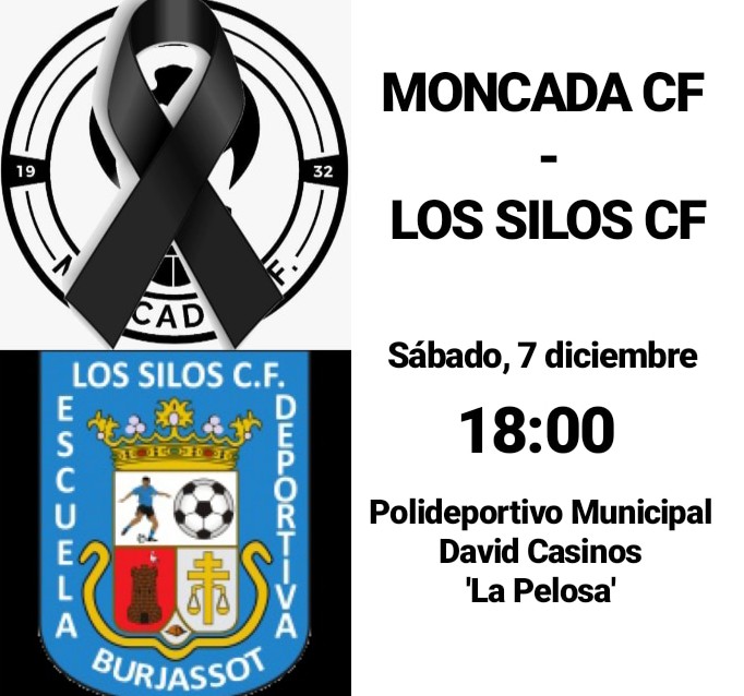 ⚽ VOLVEMOS AL VERDE DE MONCADA ⚽

Después de la muy buena imagen que mostró el equipo la semana pasada, volvemos a jugar en casa.

🗓️ Sábado 7 de diciembre.

⚽️ Moncada CF - Los Silos CF

🕖 18:00h

📌 Polideportivo David Casinos 'La Pelosa'

💙 #TORNEM 💙