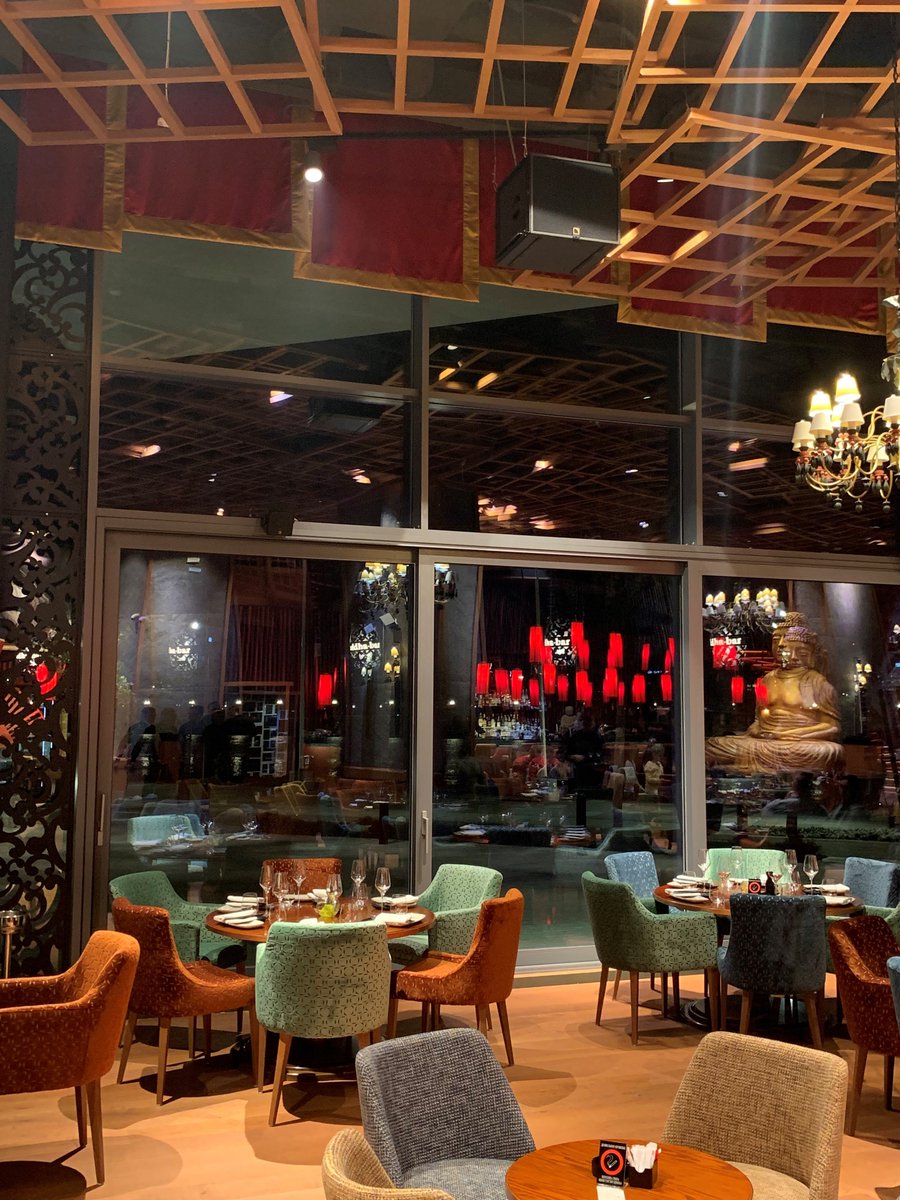 L_ACOUSTICS's tweet photo. #AcousticDesignBeograd recently completed a successful installation of L-Acoustics X Series at the new #BuddhaBar in Belgrade, Serbia! A total of 15 #5XT speakers were spread across 3 areas. Two discretely flown #SB15M’s provide the low-end for the entire restaurant!🔈✨ https://t.co/bBHRCGEEC3