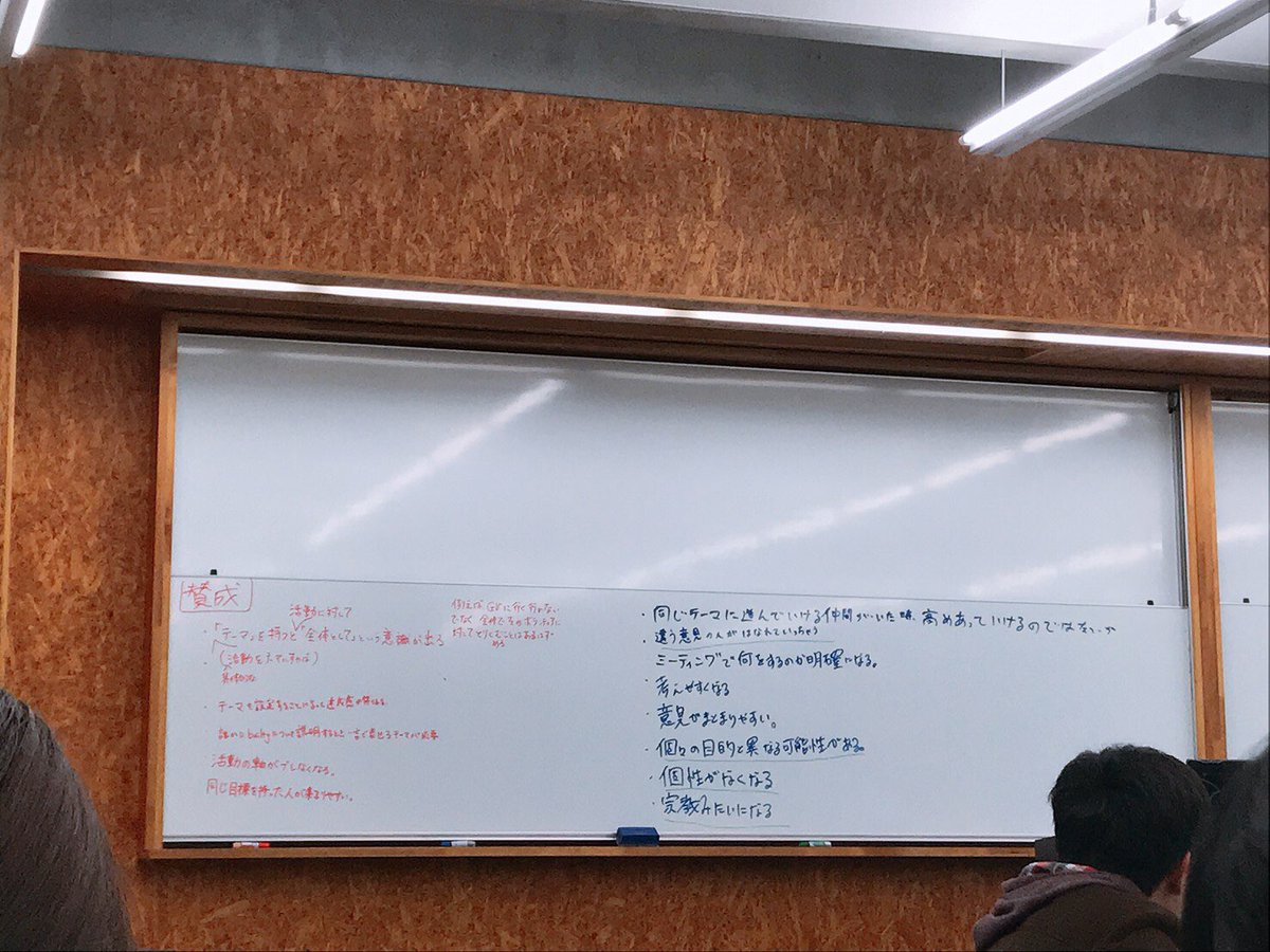 Kogakuin_builty's tweet photo. 12/2mtg⭐️

今回はこれからのbuiltyについて6期代表の阿部さんがmtgを行いました！
春GVを共にする首都大学東京のBenevoleの皆さんもご一緒に😊

builtyにテーマを持つべきか否か賛成反対に分かれてディスカッション🗣
builtyとは何のサークルなのかより深く考えられました👍
#builty https://t.co/mnIyYaPztm
