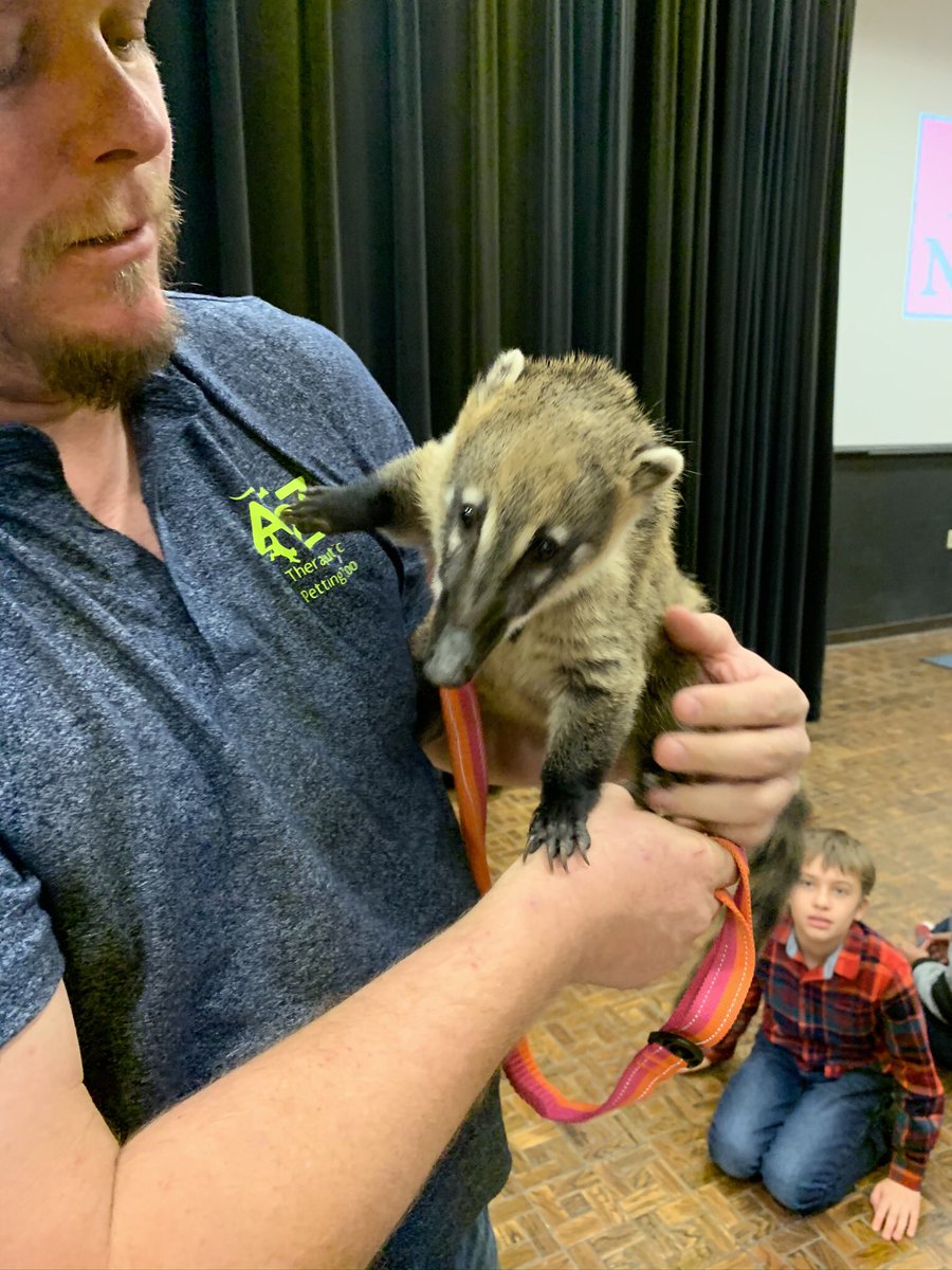 captnzen's tweet photo. #Enid Noon #Ambucs had Jr. Patrol Day yest./Fri. I brought crossing guards from Garfield Elementary. A2Z Therapeutic Petting Zoo did the program. Kids loved the animals! https://t.co/ssVH5ZeAwQ
