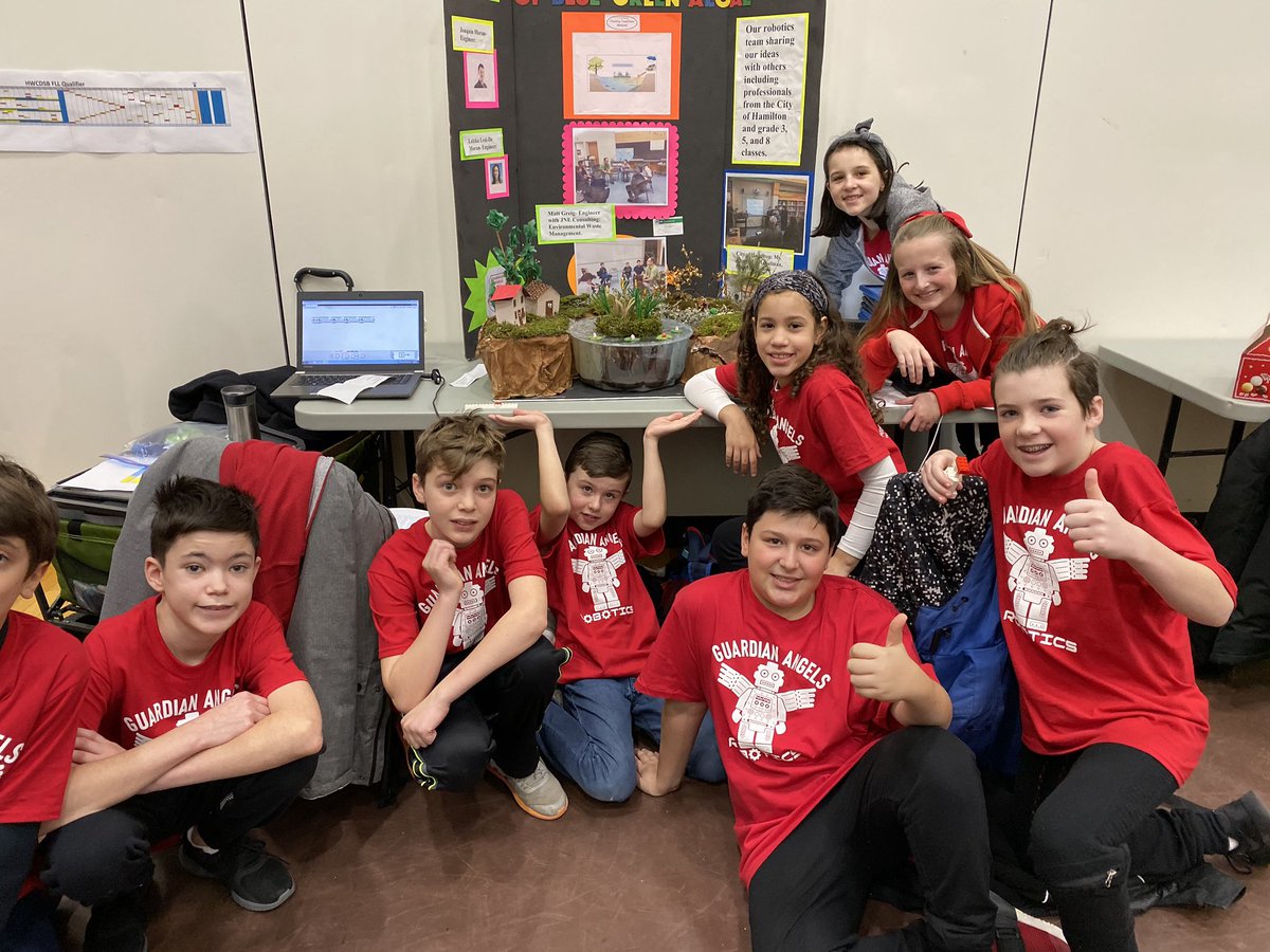 Guardian Angels ready to rock the FLL Hamilton qualifier today at St Mary CSS. Come out to see the action.