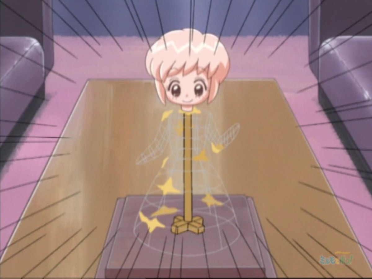 ミルモでポン！56話、お菓子工場見学、松竹くんが用意した人形スイーツ