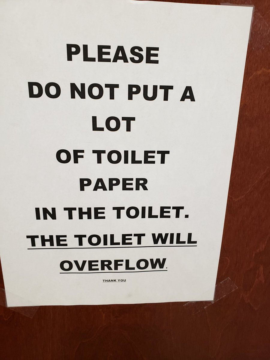 ReedPhillipsRad's tweet photo. I was at the dr doing some investigating on my kidney stones & these signs are in the bathroom. I thought it was a little odd, to have sensitive 🚽 at the hospital building. 🤷♂️ makes you wonder how many times the water runneth over?
🧻
#pottyproblems #overflow #toomuchtp #yikes https://t.co/xuAePuCDkE