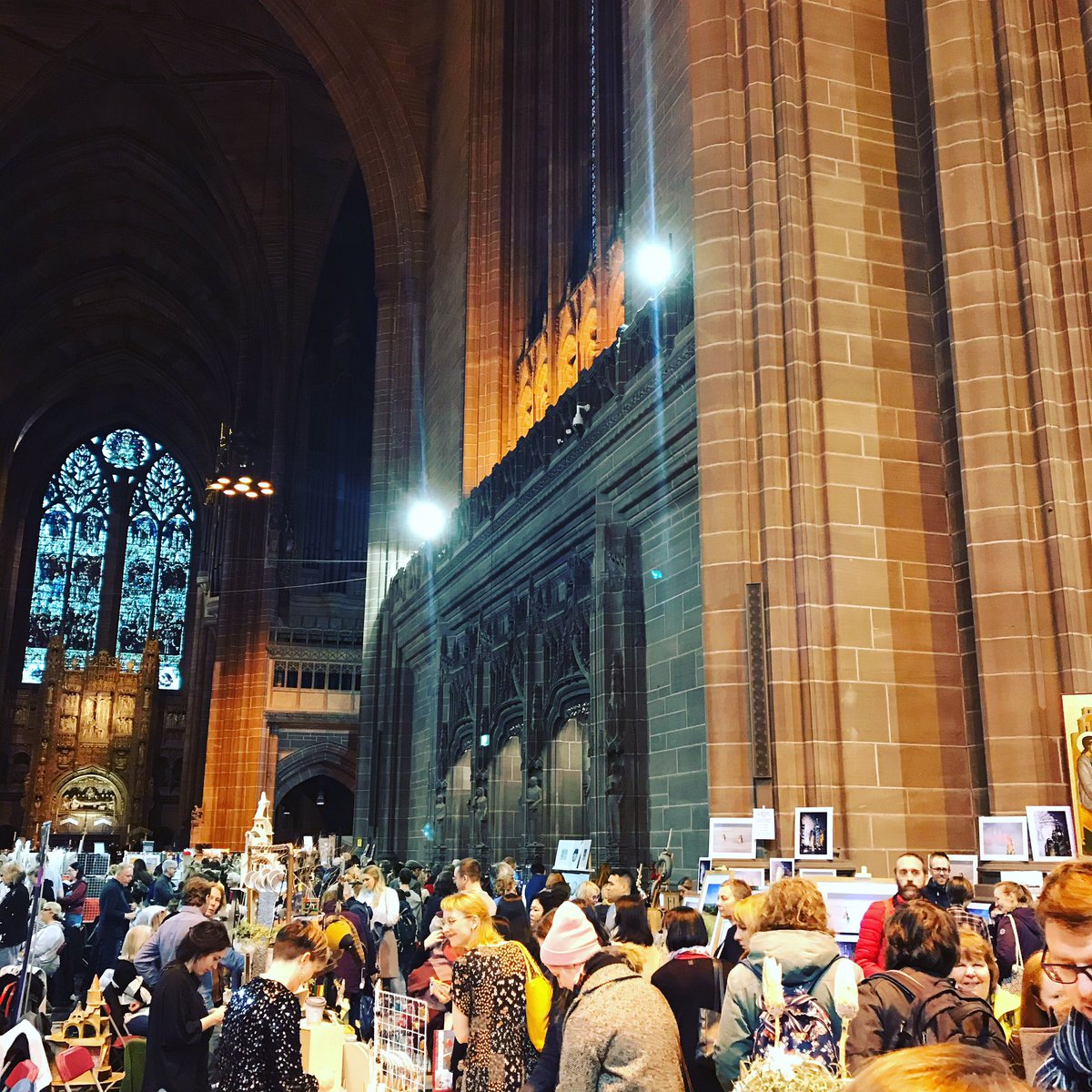 TMountainAndMe's tweet photo. L I V E R P O O L - Yay today is the day! Winter Arts Market at Liverpool Cathedral I’ll be here trading till 7pm!   

#wam19 @_openculture #whatson #merseyside #makerslife #marketlife https://t.co/OEDZ43F3s6