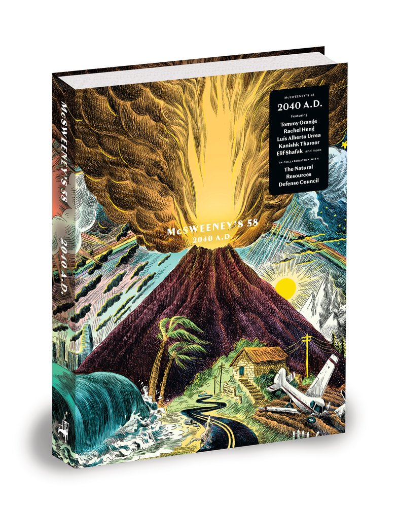 LafEnvironment's tweet image. For your weekend read, try "an angry prayer on migration" in the new climate fiction issue of McSweeney's (#58) by @LafCol @LafEnglish Professor @AwakeMik. store.mcsweeneys.net/products/mcswe…