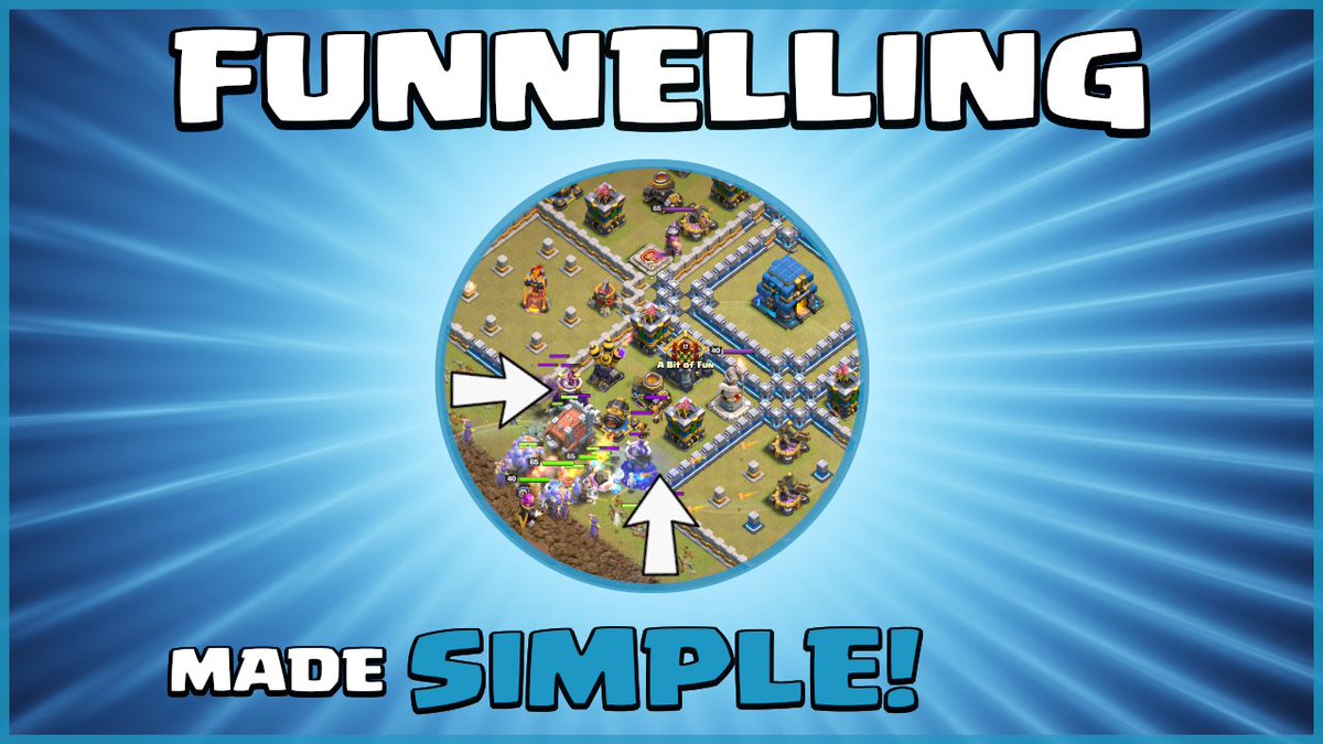 SirMooseGaming's tweet photo. It's FUNNEL Time! Top Tips for FUNNELLING in Clash of Clans...(It's difficult I know!)
Guide Here: https://t.co/4VC8wxFmLL
@ClashofClans @ClashChamps @Devourlick @HouseofClashers #ClashOfClans #ClashOn #Funnelling https://t.co/7k5L2lwFX4
