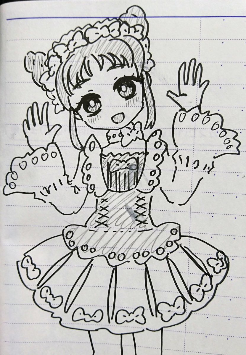 おとめちゃん、ペンこすれちゃったね 