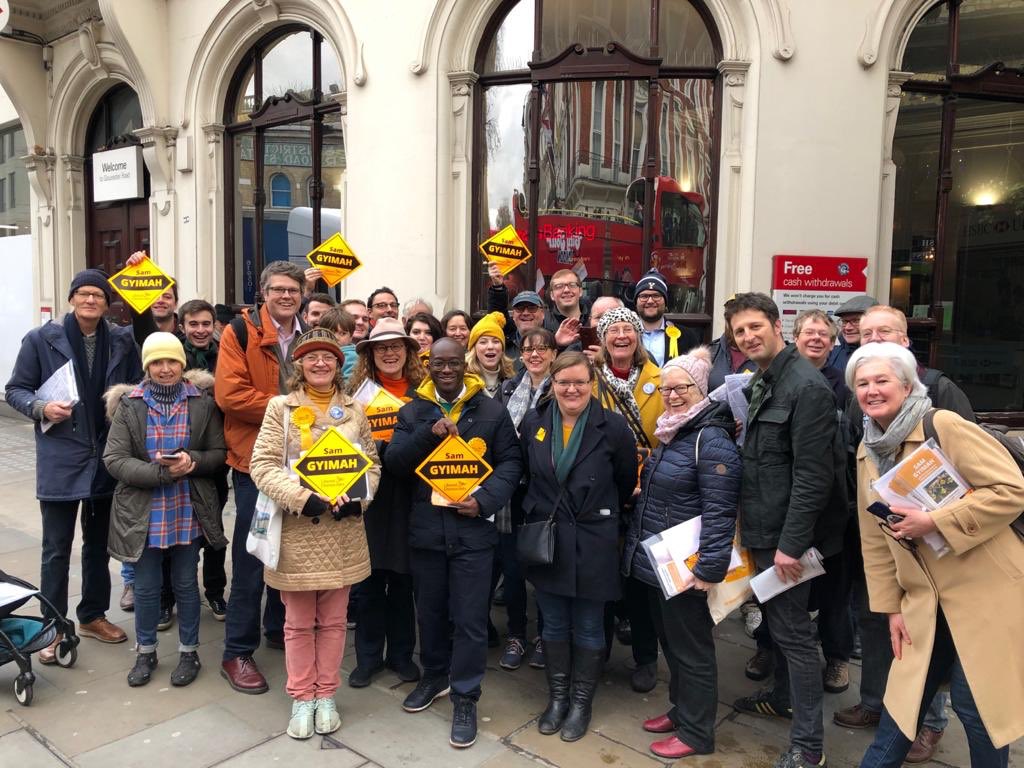 SamGyimah's tweet image. Another great turnout for the 2pm canvass- thank you all SO MUCH for all your hard work. Let’s climb every stair, knock every door. #SamForKen #GeneralElection2019