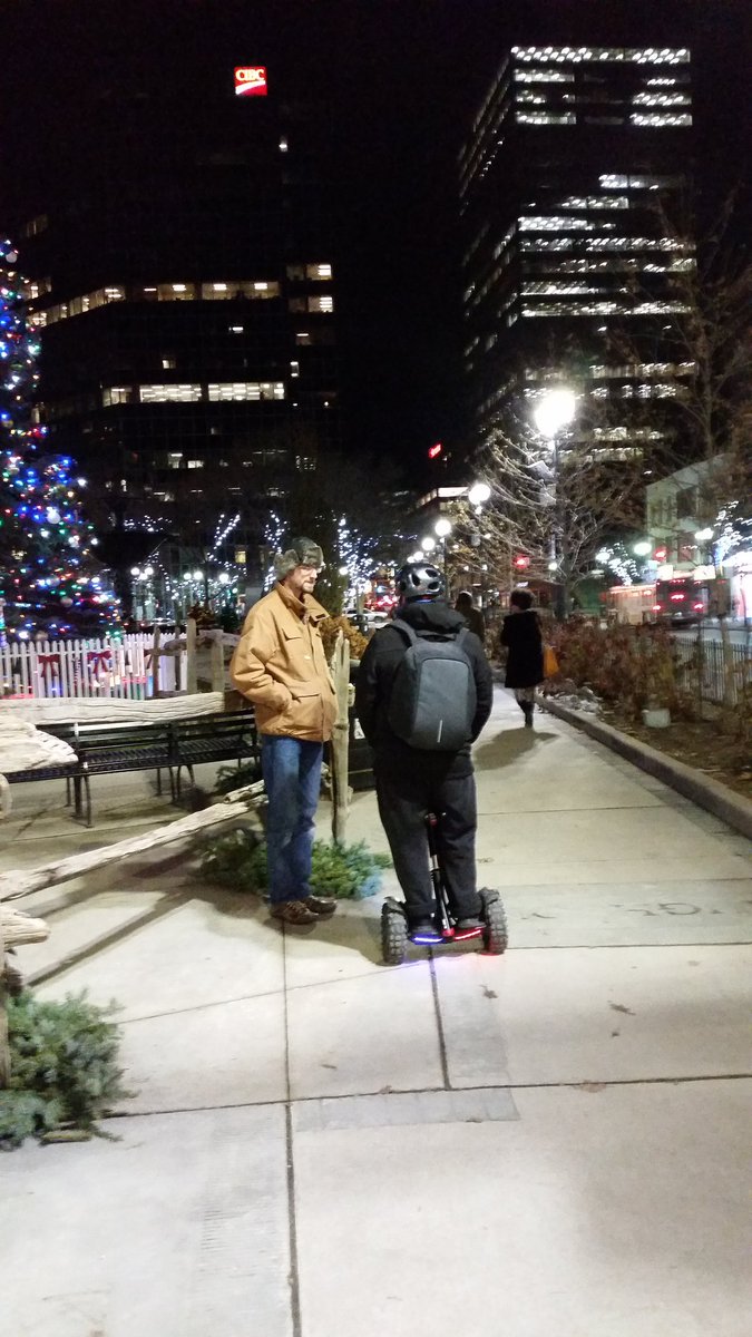 Kevin2Cor521's tweet photo. We met this guy in the park last night. After chatting for awhile he gave Matt a riding lesson. It was a perfect opportunity to #segway to the gospel. ☺ https://t.co/14Bn05Ucnz