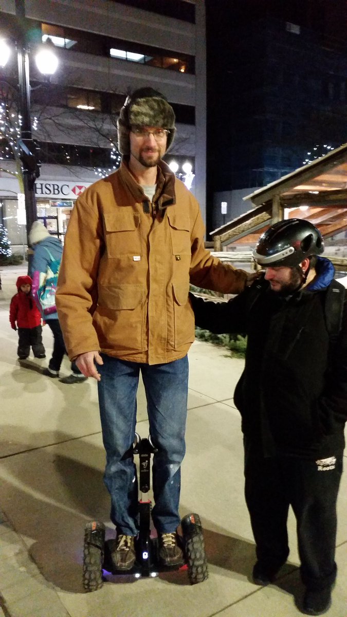 Kevin2Cor521's tweet photo. We met this guy in the park last night. After chatting for awhile he gave Matt a riding lesson. It was a perfect opportunity to #segway to the gospel. ☺ https://t.co/14Bn05Ucnz