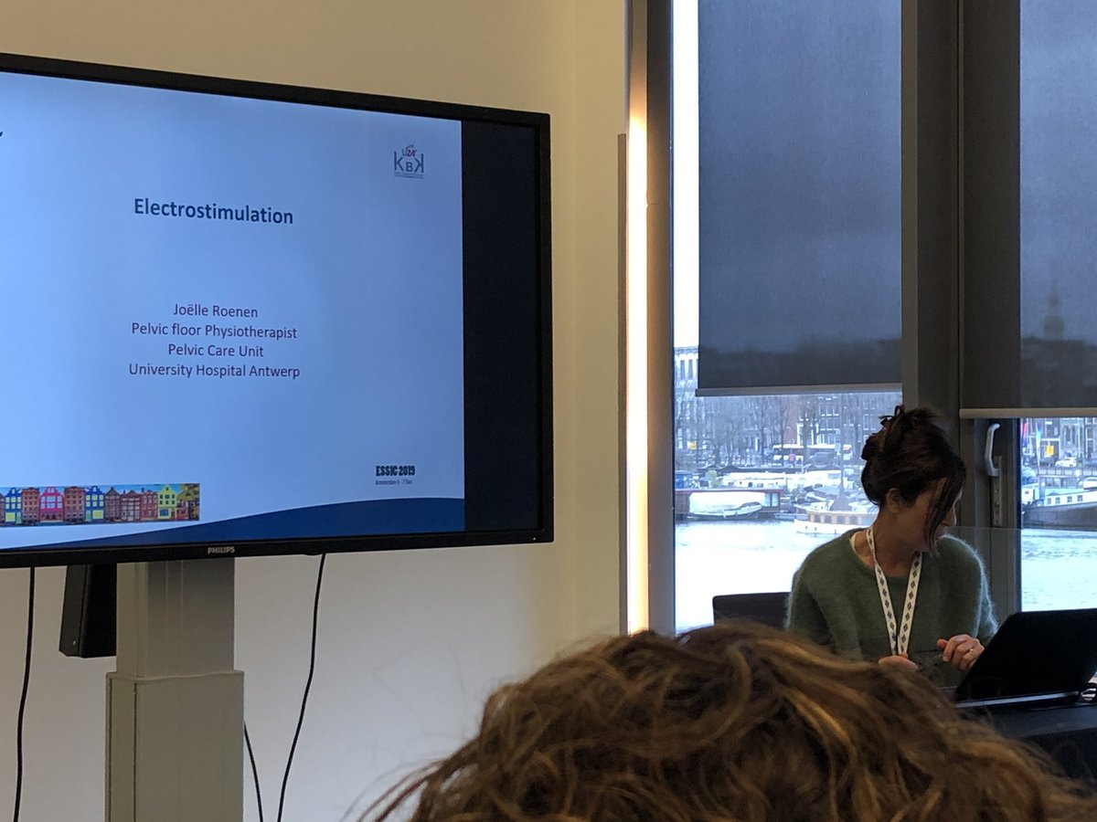 jilly_bond's tweet photo. Joelle Roenen discussing the inconsistencies and lack of clear guidance in the Electrotherapy evidence. It should possibly be something we consider earlier on in therapy #ESSIC2019 https://t.co/q6zYluvcib
