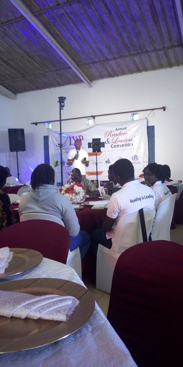 Happening now. League of Young Professionals hosts the Annual Readers' &amp; Leaders' Convention at Cornerstone Development Center, Kololo. #readerstoleaders <a href="/LypUg/">League of Young Professionals Uganda</a> <a href="/MPbaitwa/">Phillip M Baitwa</a> <a href="/UgandaMediaCent/">Uganda Media Centre</a> <a href="/BRENDANEMA/">NEMA BRENDA</a> <a href="/FredMuwema/">Fred Muwema</a>