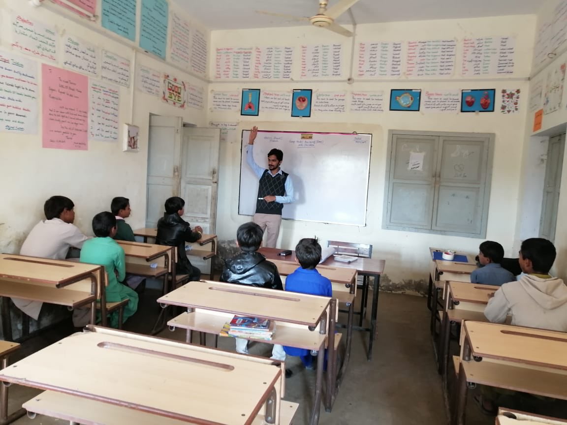 GRID_WashU's tweet photo. #EEQAP Ghotki team is all thumbs up after the great session with students of Sherdil Maher School. The students enjoyed building the connection circle and also identified major areas of concerns for quality education. https://t.co/6zPM2cmUbi