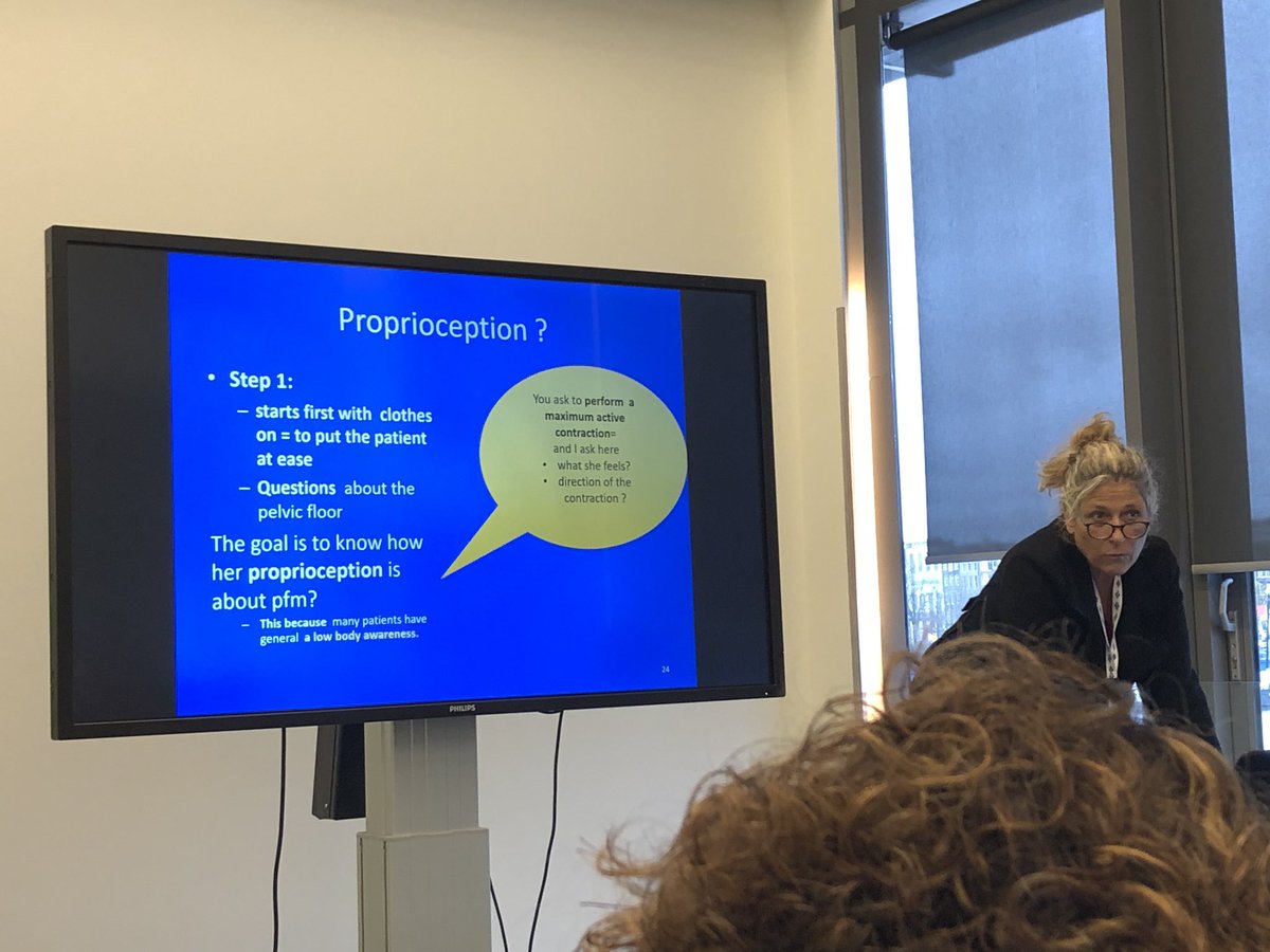jilly_bond's tweet photo. Prof Vermandel covering a comprehensive view of manual therapy for vaginismus - lovely comparative benchmark for current UK practice. Would like to see more of our understanding of a #BPS model of psychologically informed care in clinical practice #ESSIC2019 https://t.co/WQns4G2HRx
