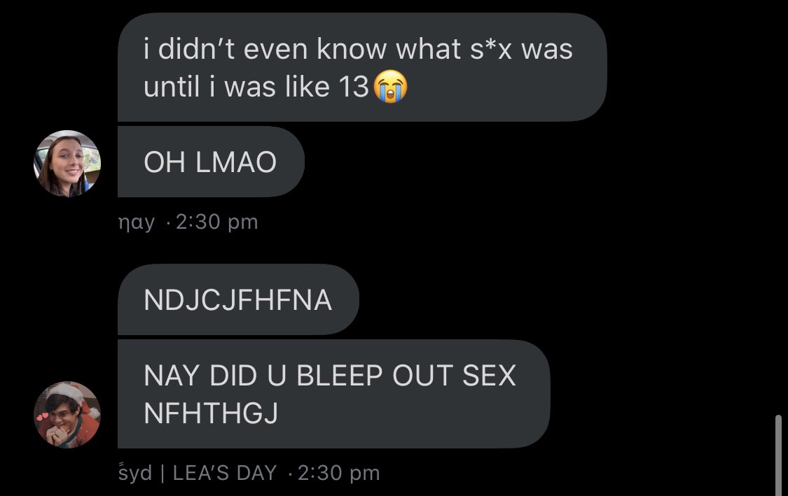 NAY BLEEPED OUT SEX IM SCREAMING