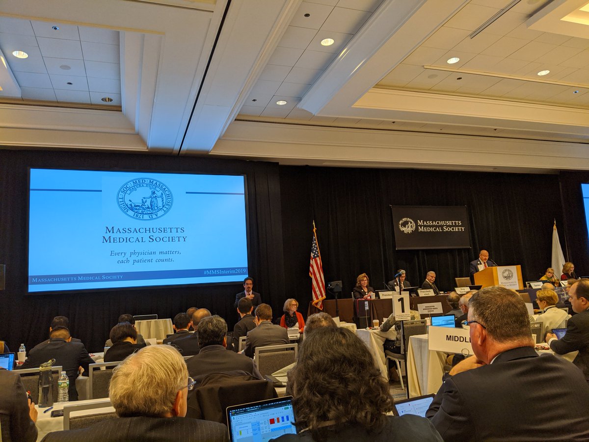 monicajwood's tweet photo. Thrilled to participate in the #MMSInterim2019 meeting today! Looking forward to crafting policy with this dedicated group of physicians across our commonwealth! https://t.co/p0QDOfy5iI