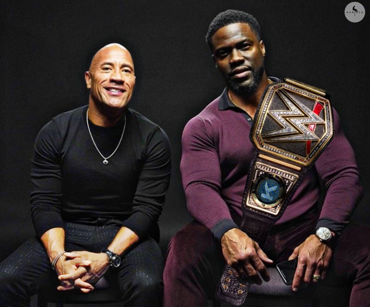 Karthiknjartist's tweet photo. people's champion!! Big Guy...🤣😂 @kevinhart4real  @therock @wwe 
#wwe #wwechampion #jumanji #TheNextLevel 
#kevinhart #dwaynejohnson #therock
(Sorry guys..for. #quickediting) https://t.co/EA7Lmt7sWH