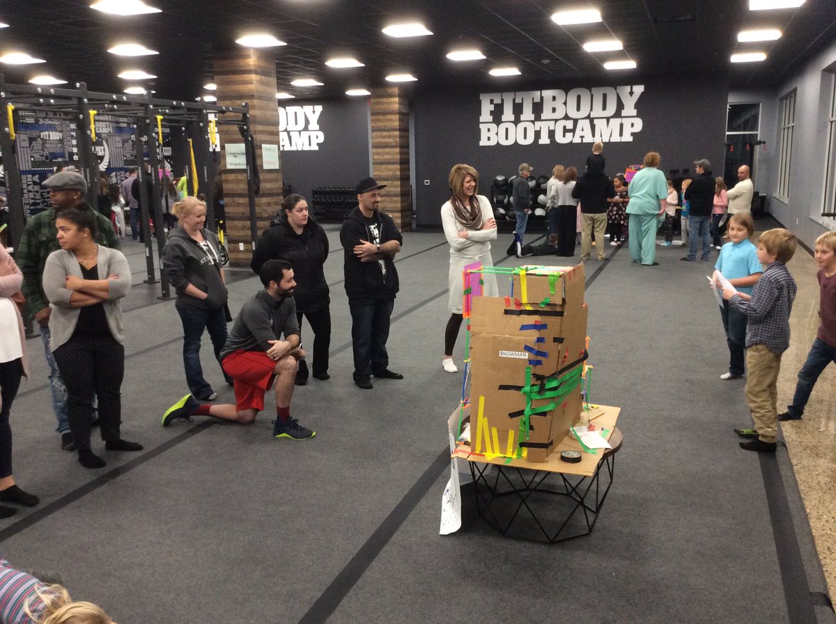 AndrewRatke's tweet photo. Thank you G.H. Fit Body Boot Camp for working with Mrs. Stolarz and her class. Such a positive learning experience.  Ss demonstrated critical thinking, problem solving skills, and collaboration as they working through this project. @ghschools @ghapslakehills https://t.co/xdJB9fApF0