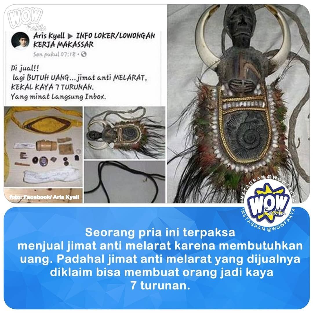 kontenwow's tweet photo. Terkadang jika sudah kekepet butuh uang, orang bisa melakukan apapun. Termasuk jual barang yang dimilikinya demu uang. Bahkan sampai jual jimat anti melarat.

Seperti pria satu ini, yang terpaksa jual jimat anti melarat karena butuh uang..⤵️
.
.
https://t.co/n7djoh6AHg
.
. https://t.co/G6X2uMyeEP