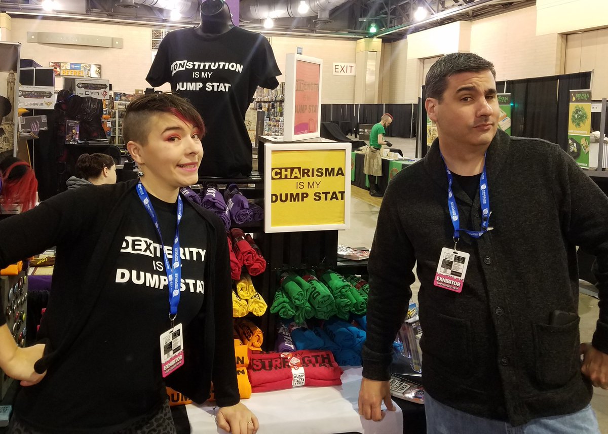 DumpStatTees's tweet photo. It's Saturday at PAXU! Come by and see us at the @gameandacurry booth (4130) 

#PAXUnplugged https://t.co/d2v1yD92UR