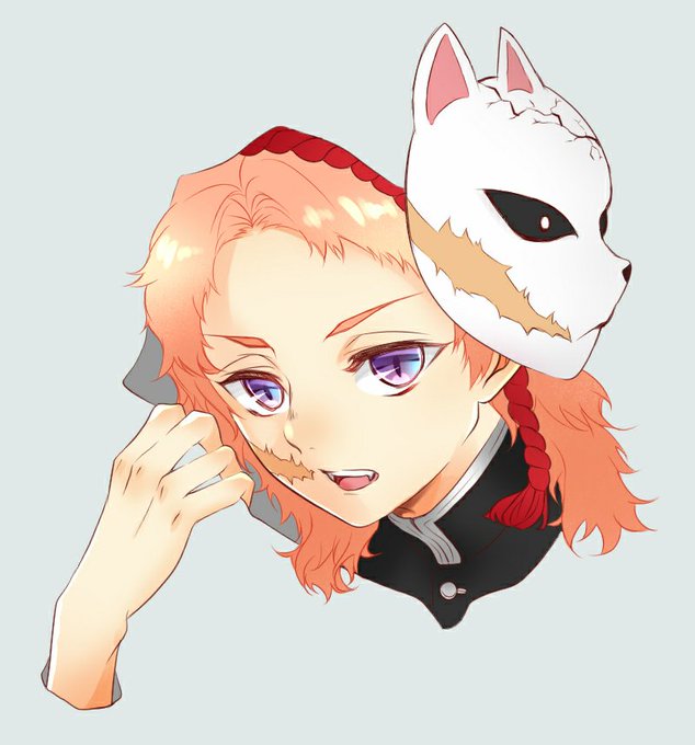 はーこ♀️物書きさんがTwitterに投稿した錆兎(鬼滅の刃)のイラスト。