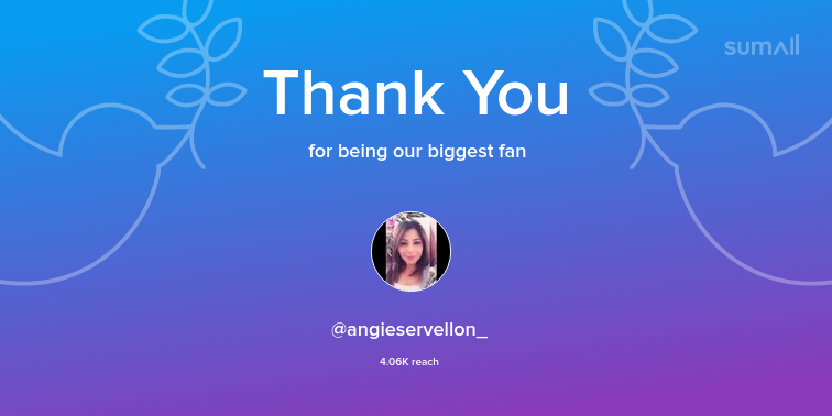 Our biggest fans this week: angieservellon_. Thank you! via sumall.com/thankyou?utm_s…