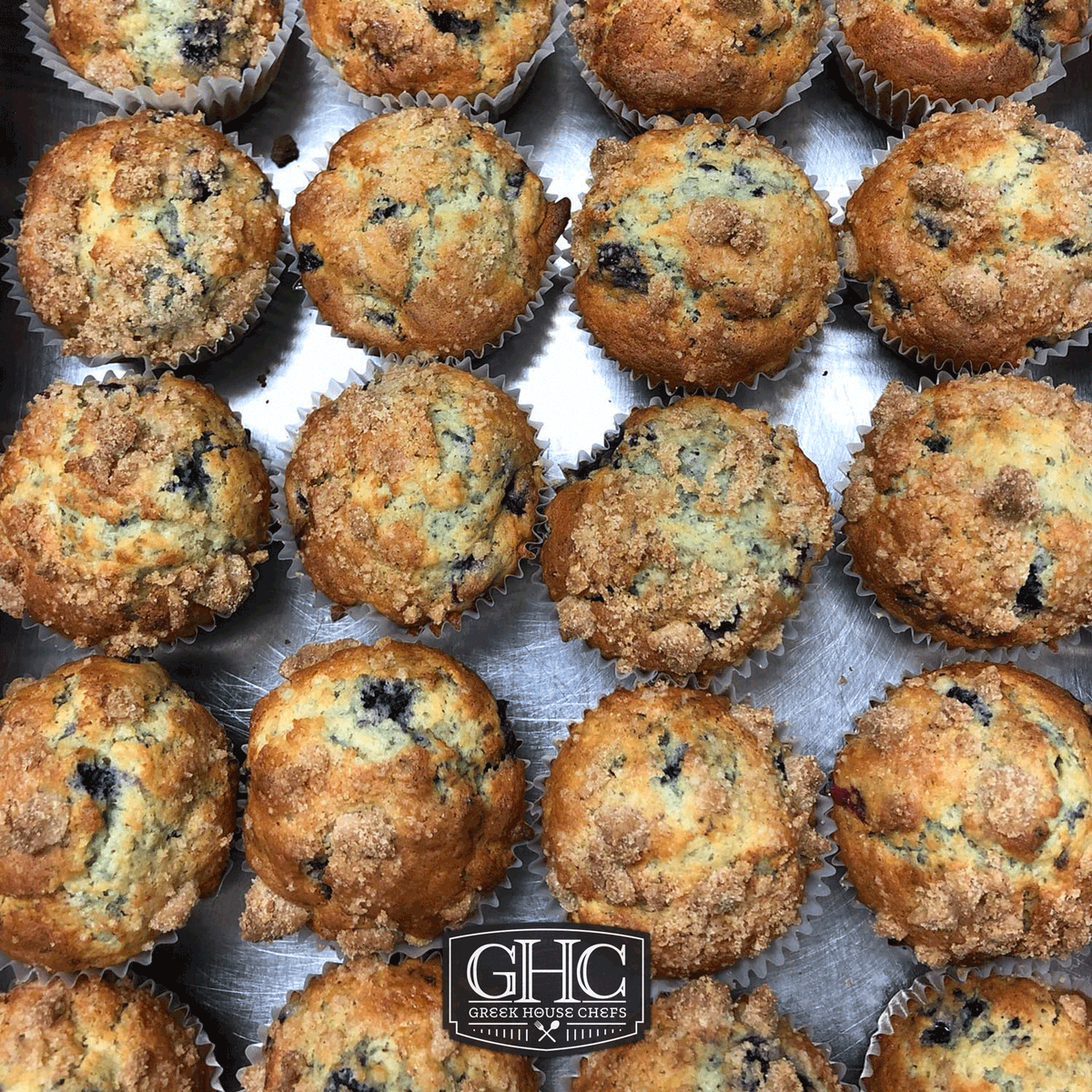 GreekHouseChefs's tweet photo. There's nothing like the sweet smell of fresh blueberry muffins coming from #BlueCoatChef Ashley's kitchen in the morning. Yum!
#ghc #greekhousechefs #muffins #breakfastisserved #breakfast #chef #cheffin #fromscratch #baking #blueberry #sororityfood #fraternityfood https://t.co/q2OtiMUYP2